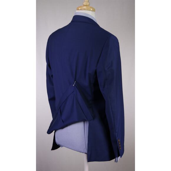 Alton Lane Tailored Fit Royal Blue Wool 2-Btn Blazer Jacket 42S +Pocket Square - Picture 7 of 9